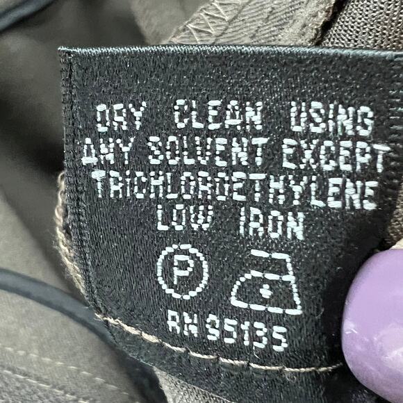 Lafayette 148 Menswear Trouser Pant 10 Brown Wool Blend Minimalist Quiet Luxury - Picture 13 of 14